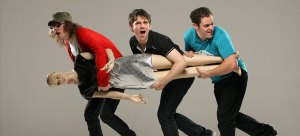 Scouting For Girls, overpowering a dummy. A fitting metaphor.